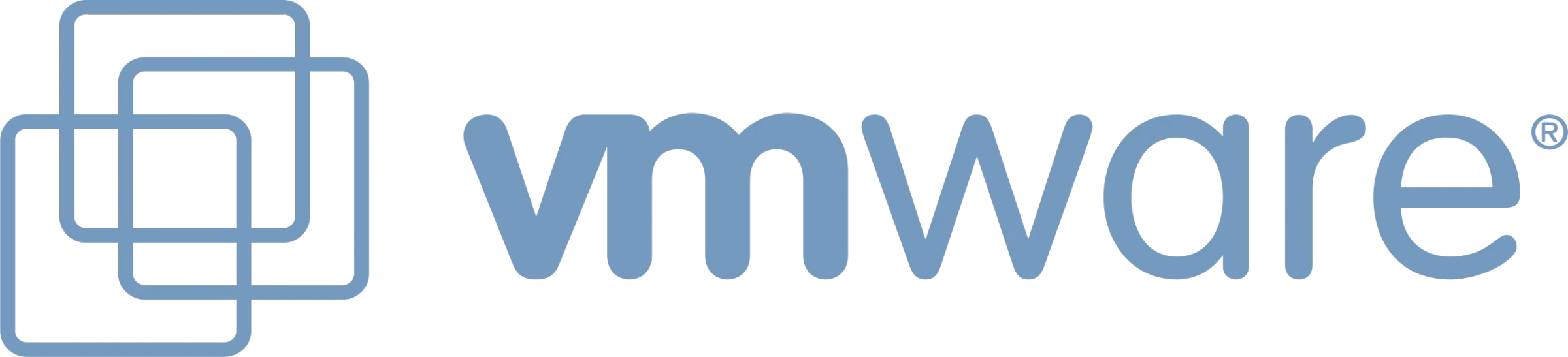 VMware logo with the brand's name in stylized blue text.