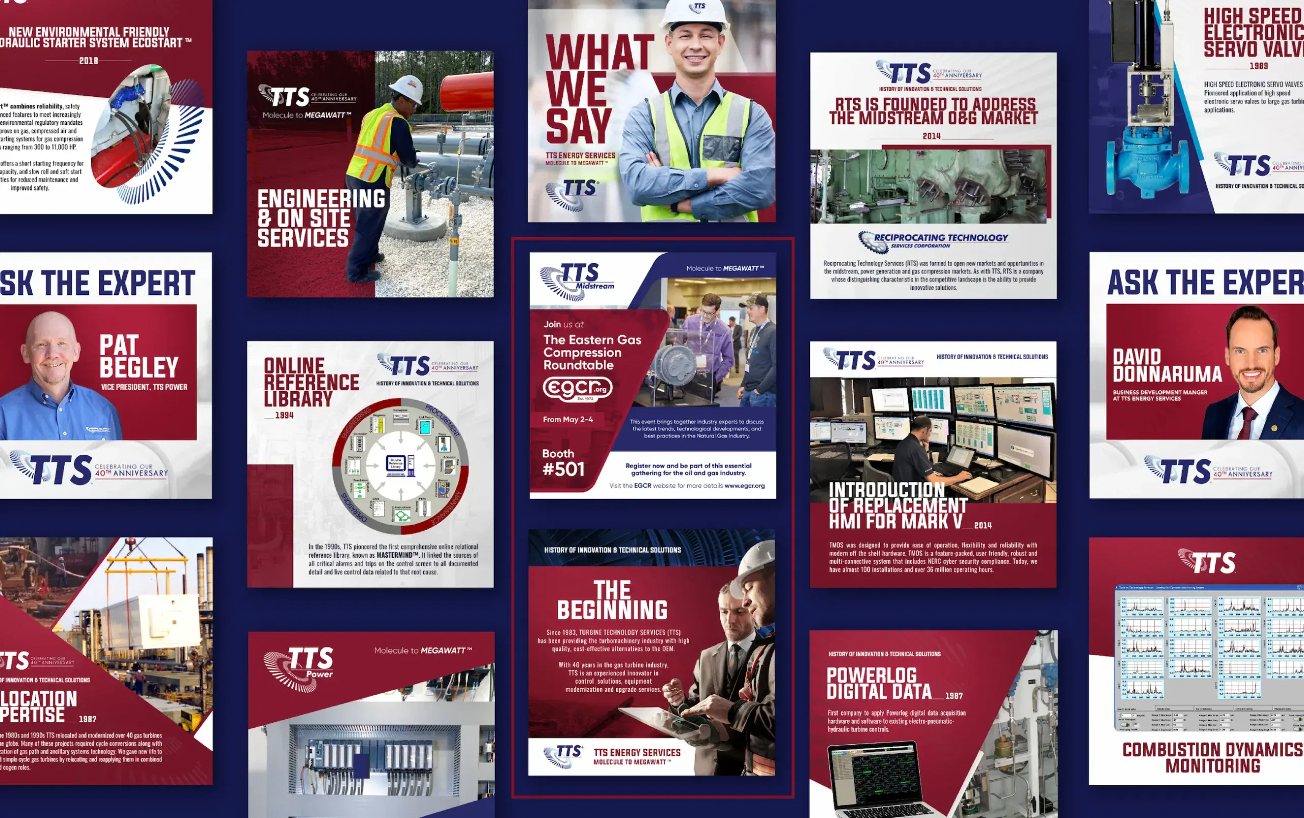 Collage showcasing engineering services and expert insights with team and technology visuals.