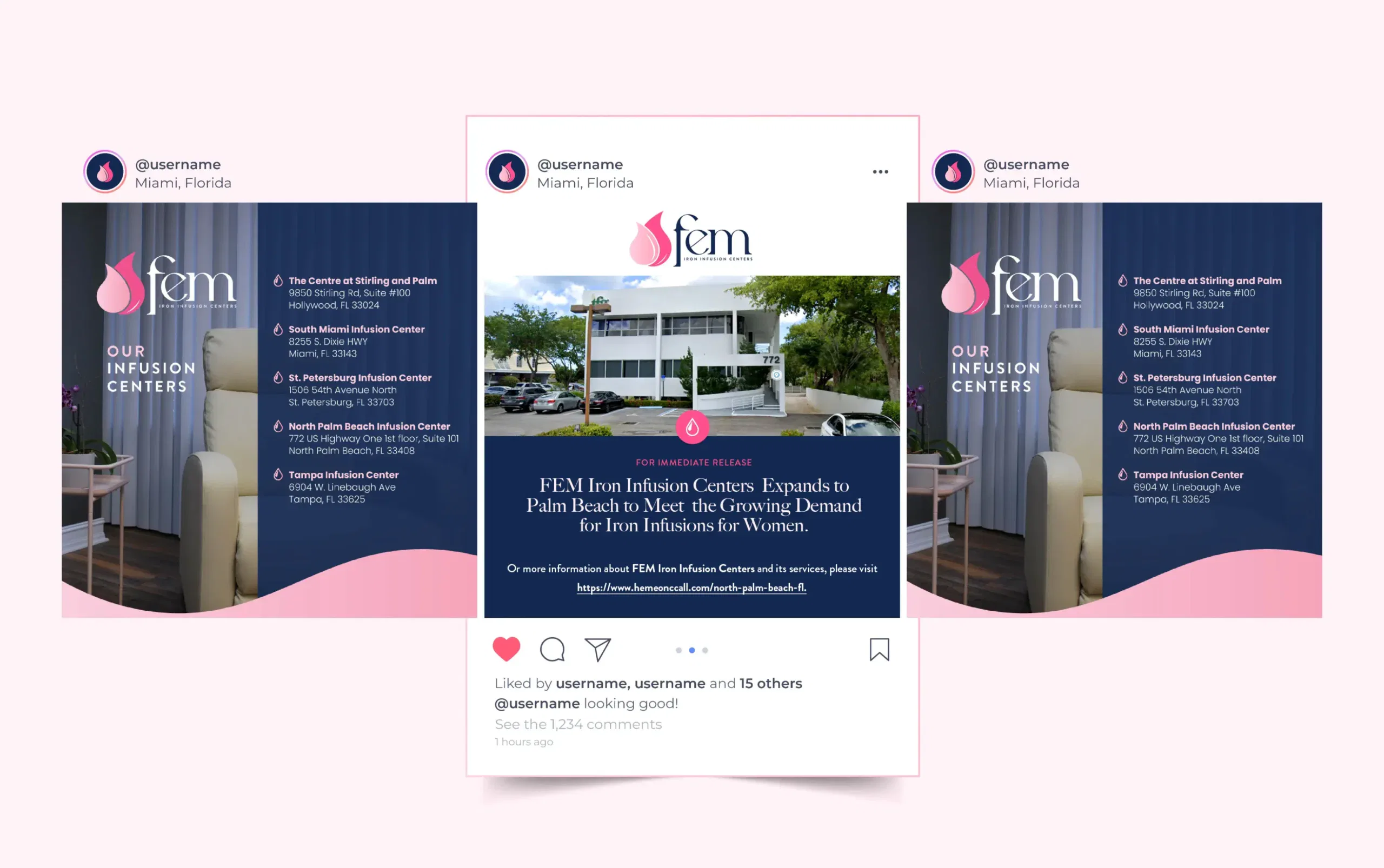 FEM Medical Center presentation in Miami, showcasing modern facilities and services for women's wellness.