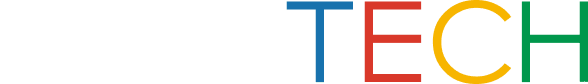 Goa-Tech logo with bold letters in green, blue, and orange on a transparent background.