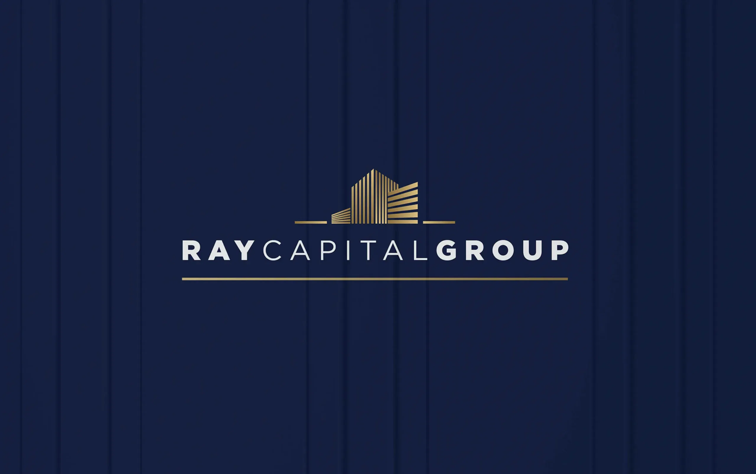 Ray Capital Group logo on a dark blue background.