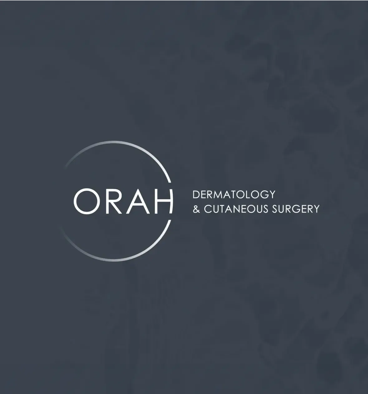 Orah Dermatology & Cutaneous Surgery logo on a dark background