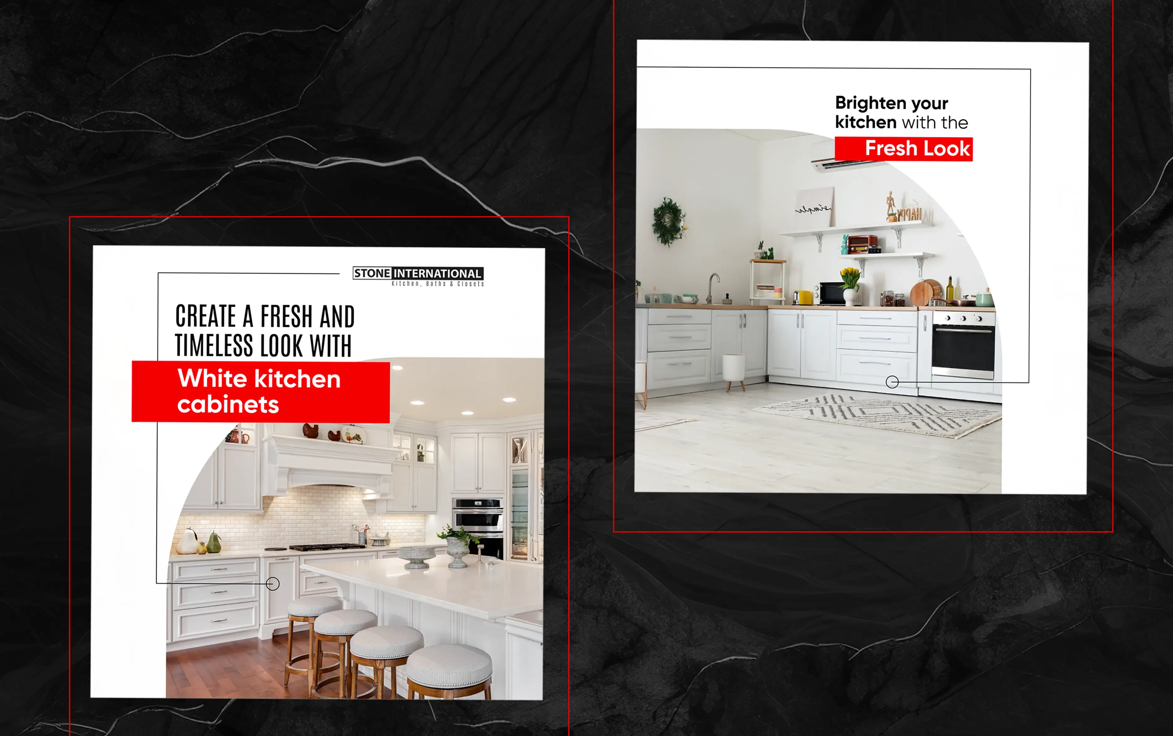 Modern kitchen with white cabinets and minimalist design for a fresh, timeless look.